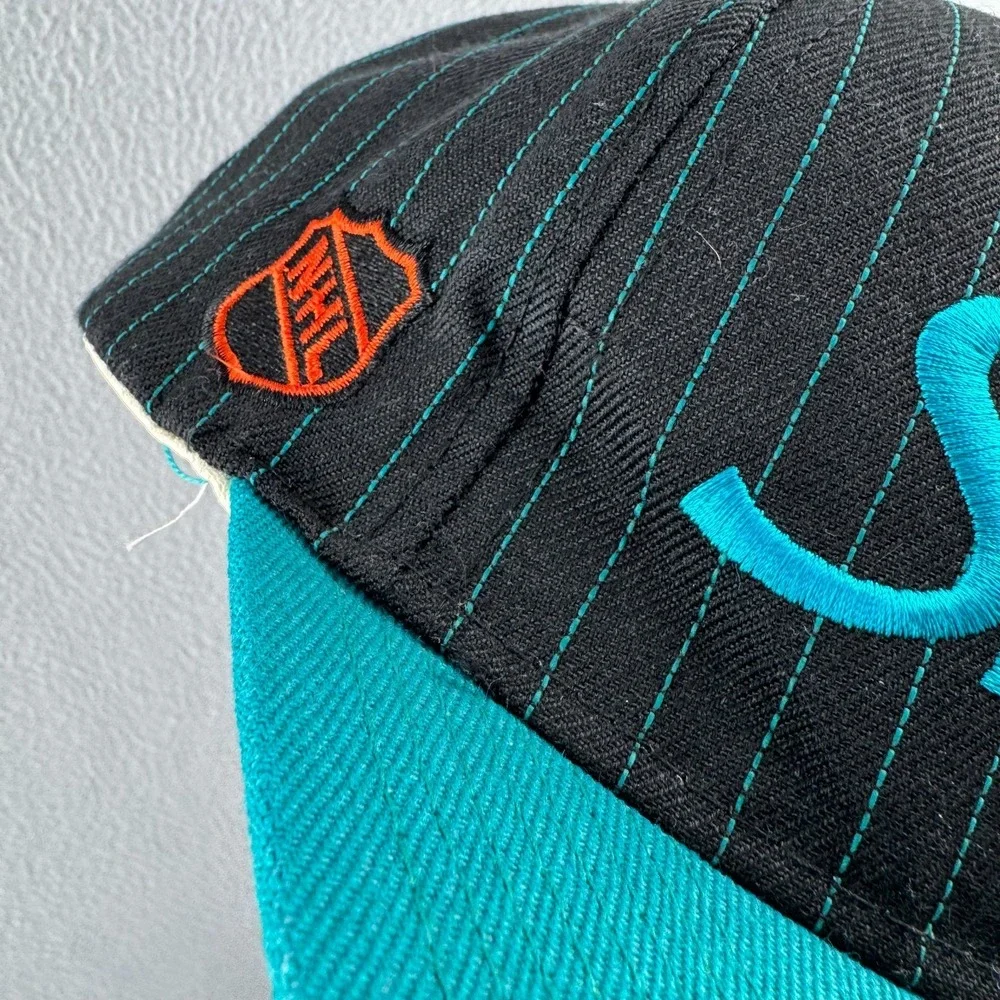 Vintage San Jose Sharks Hat Snap Back 90s Sports Specialties NHL Hockey